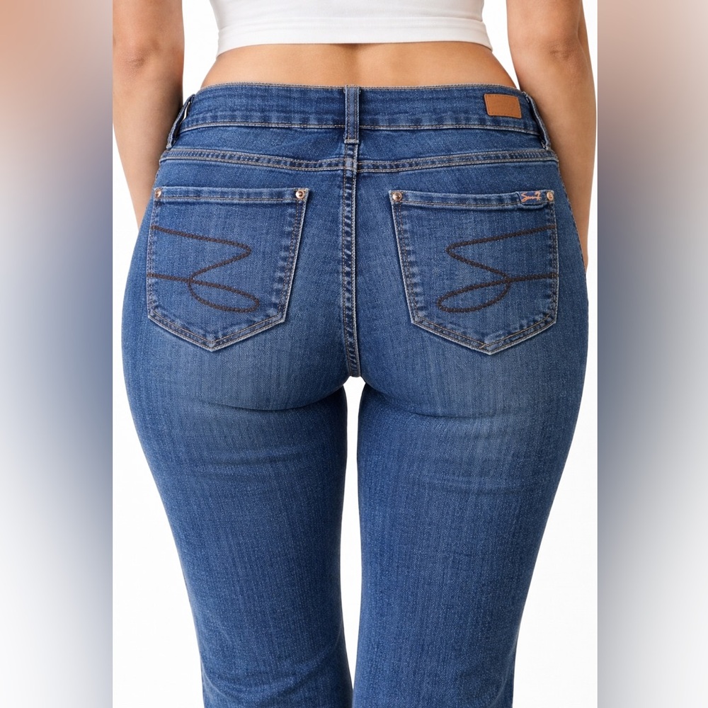 Seven7 Jeans Womens Size‎ 12 Tummyless High Rise Skinny Blue Denim Pants